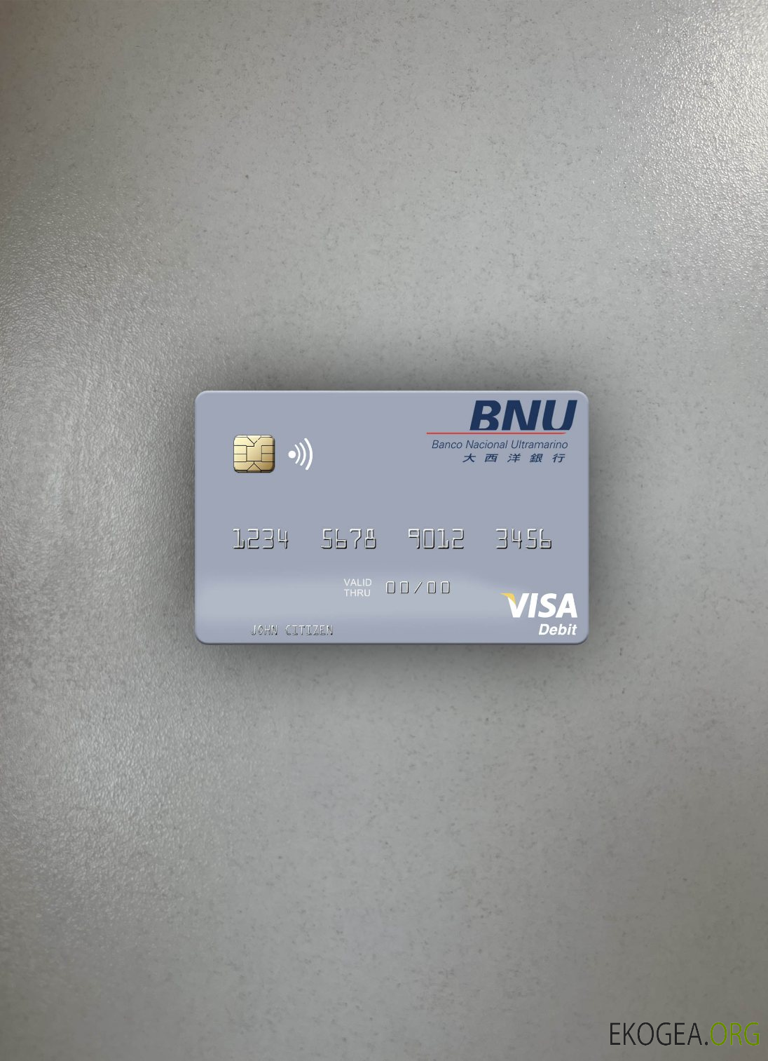 Timor , Leste Banco Nacional Ultramarino bâtiment visa carte de débit photolook ,